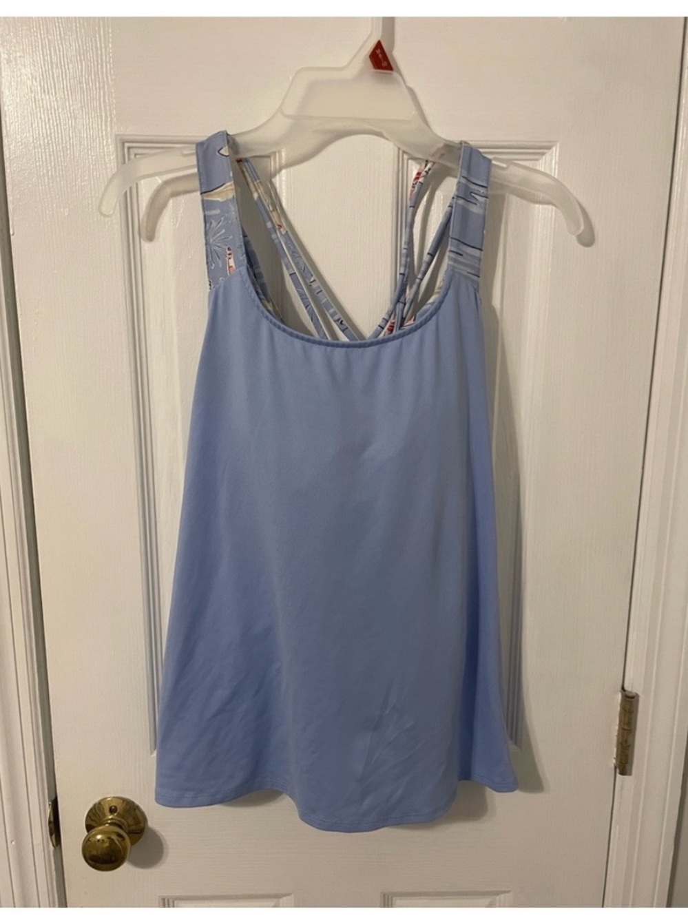Blue Crown and Ivy Nautical Workout Tank